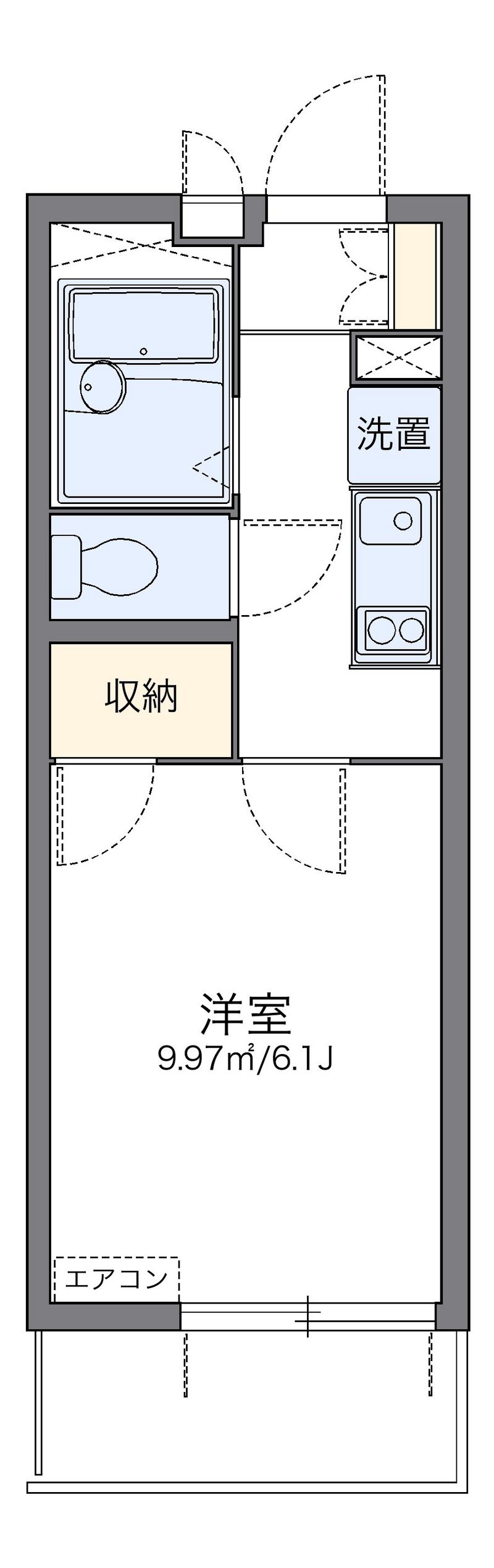レオパレス彩 間取図