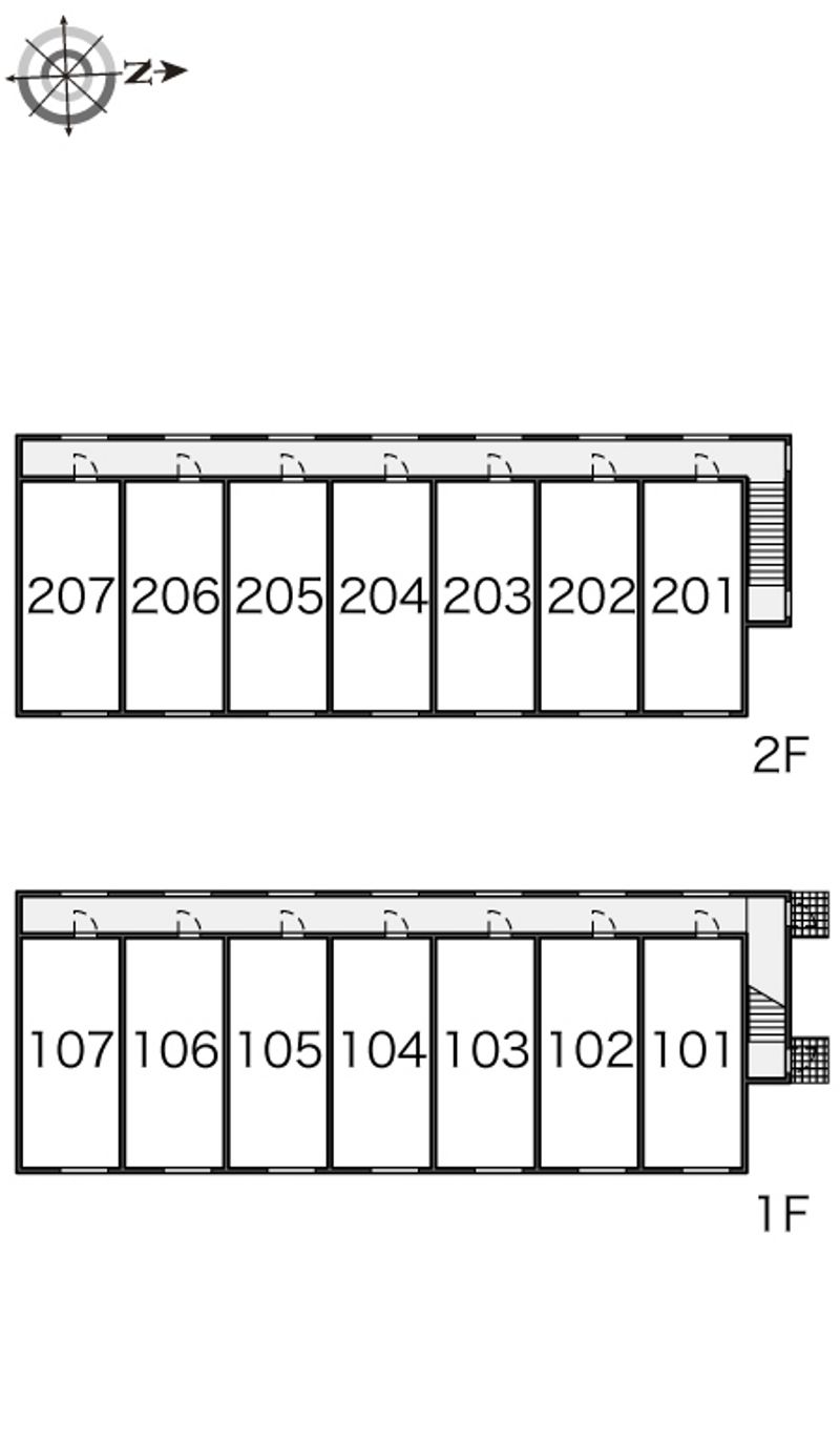 レオパレスエクシールⅡ 間取配置図