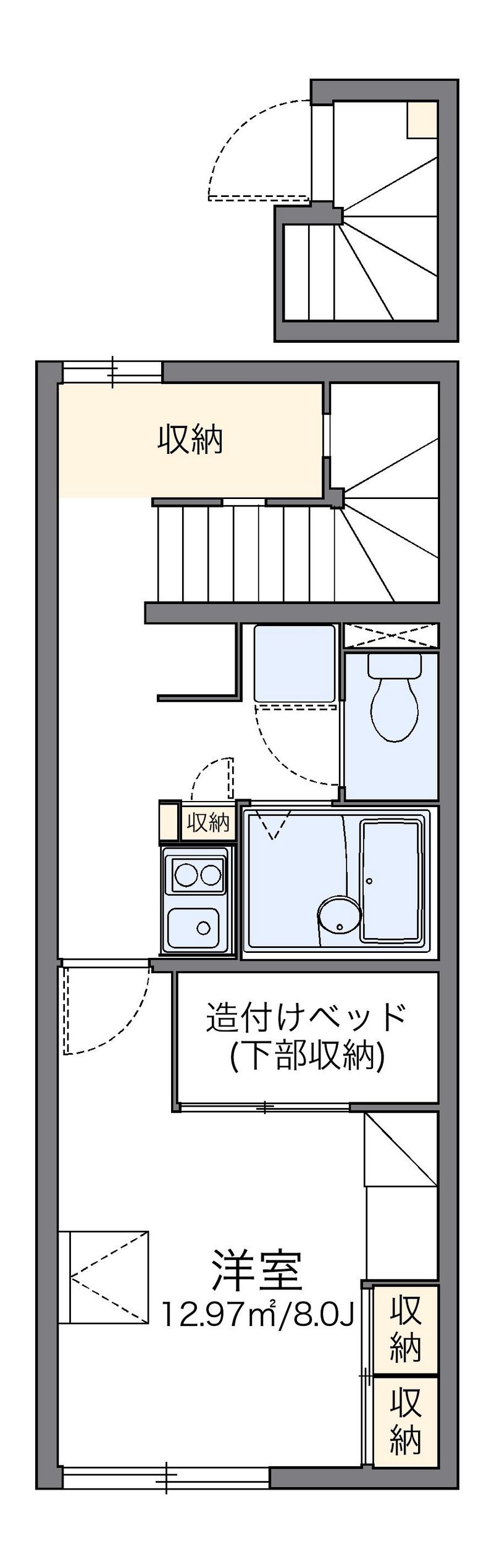 レオパレスアトリオ　Ｂ 間取図