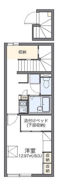 レオパレスアトリオ　Ｂ 間取り図