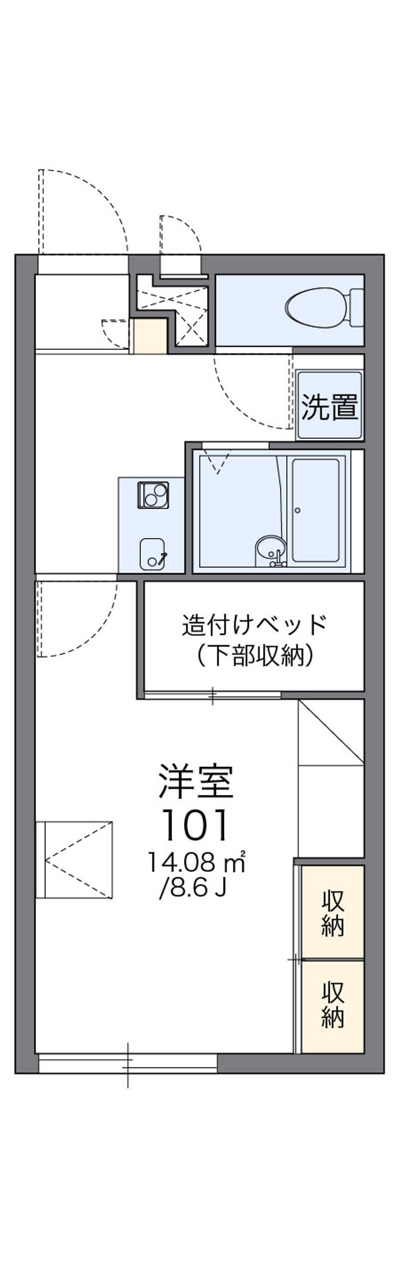 レオパレスダイヤ 間取図