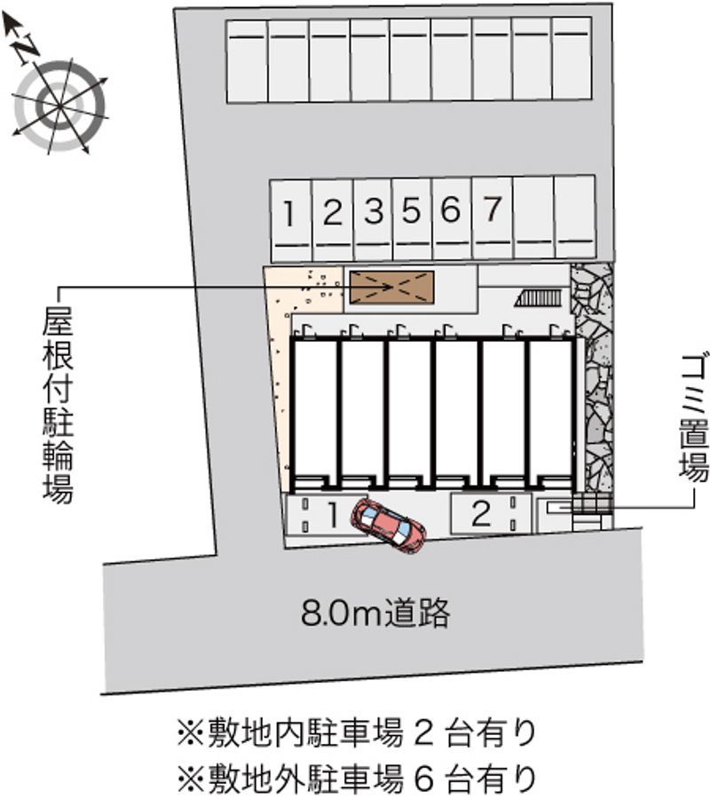 クレイノＨＡＮＡ 配置図