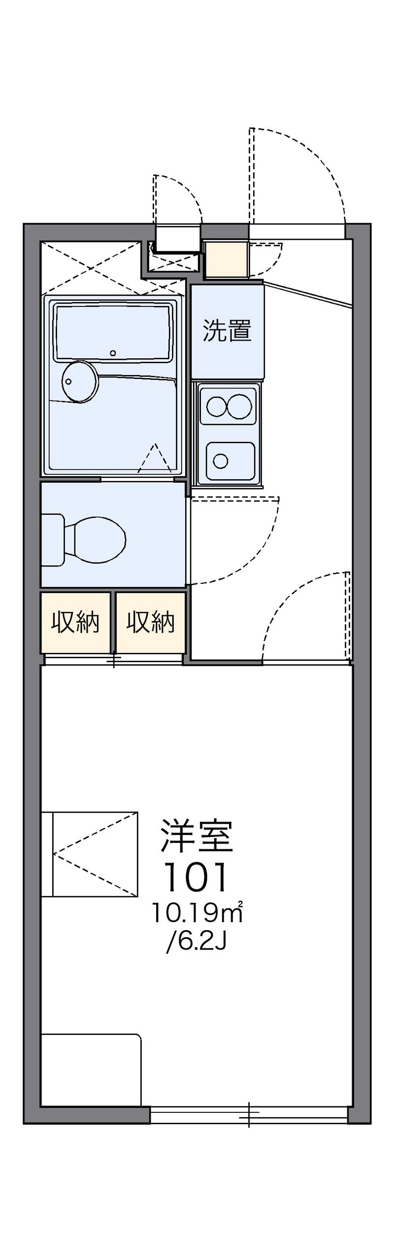 レオパレスグランドゥールＢ 間取図