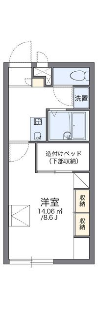 レオパレス八久保 間取り図