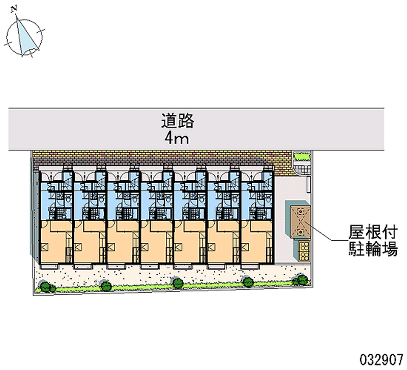 レオパレス鷹匠町 区画図