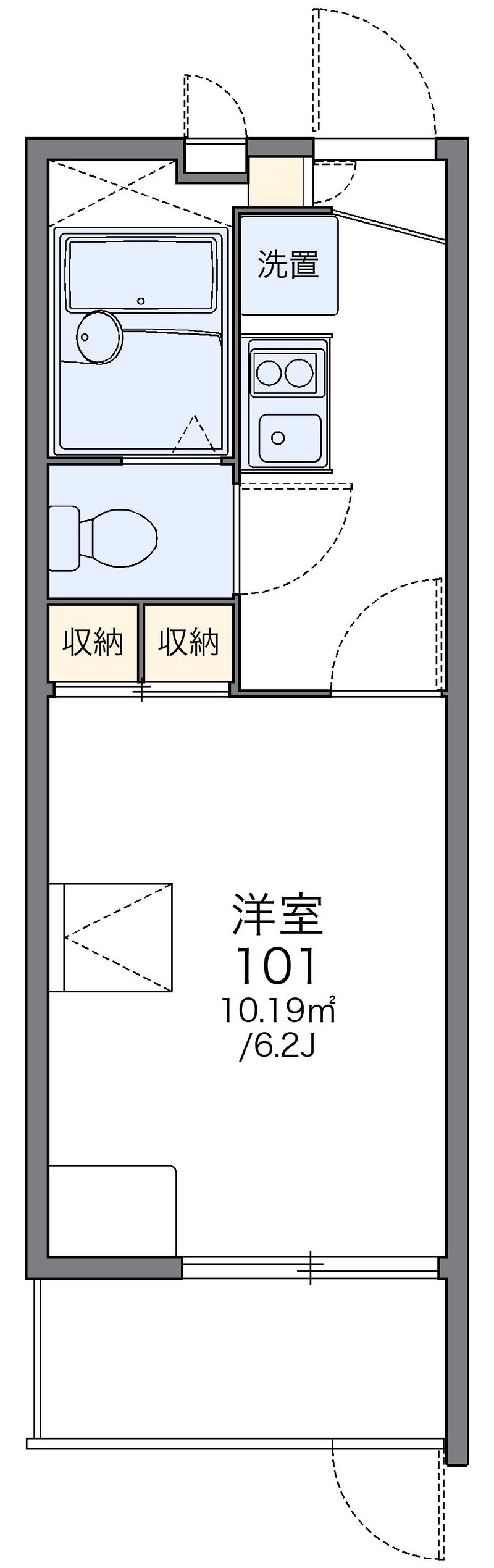 レオパレスエスポワール 間取図