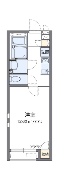 クレイノＯＳＭＡＮＴＨＵＳ 間取り図