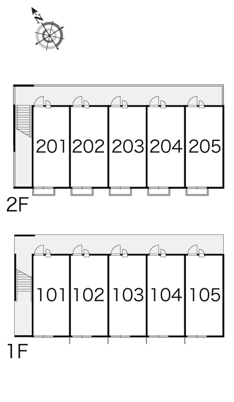 レオパレスゆうひ 間取り配置図