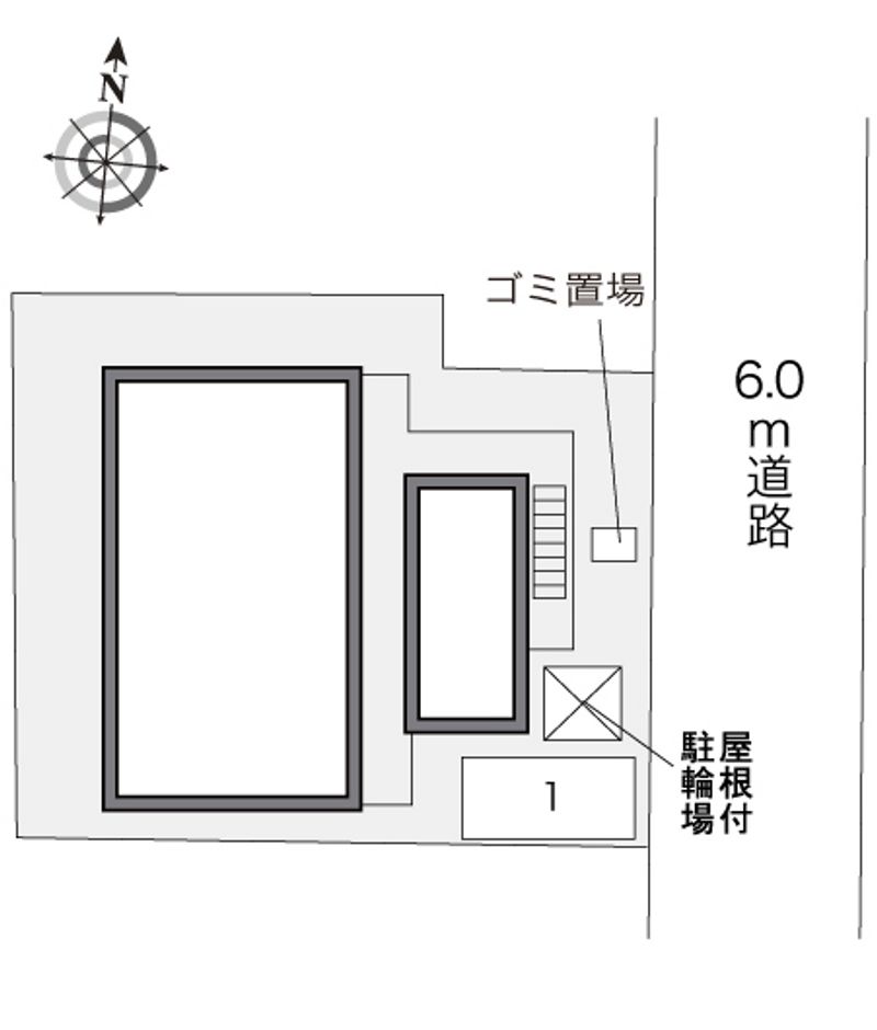 レオパレス白樺　Ⅱ 配置図