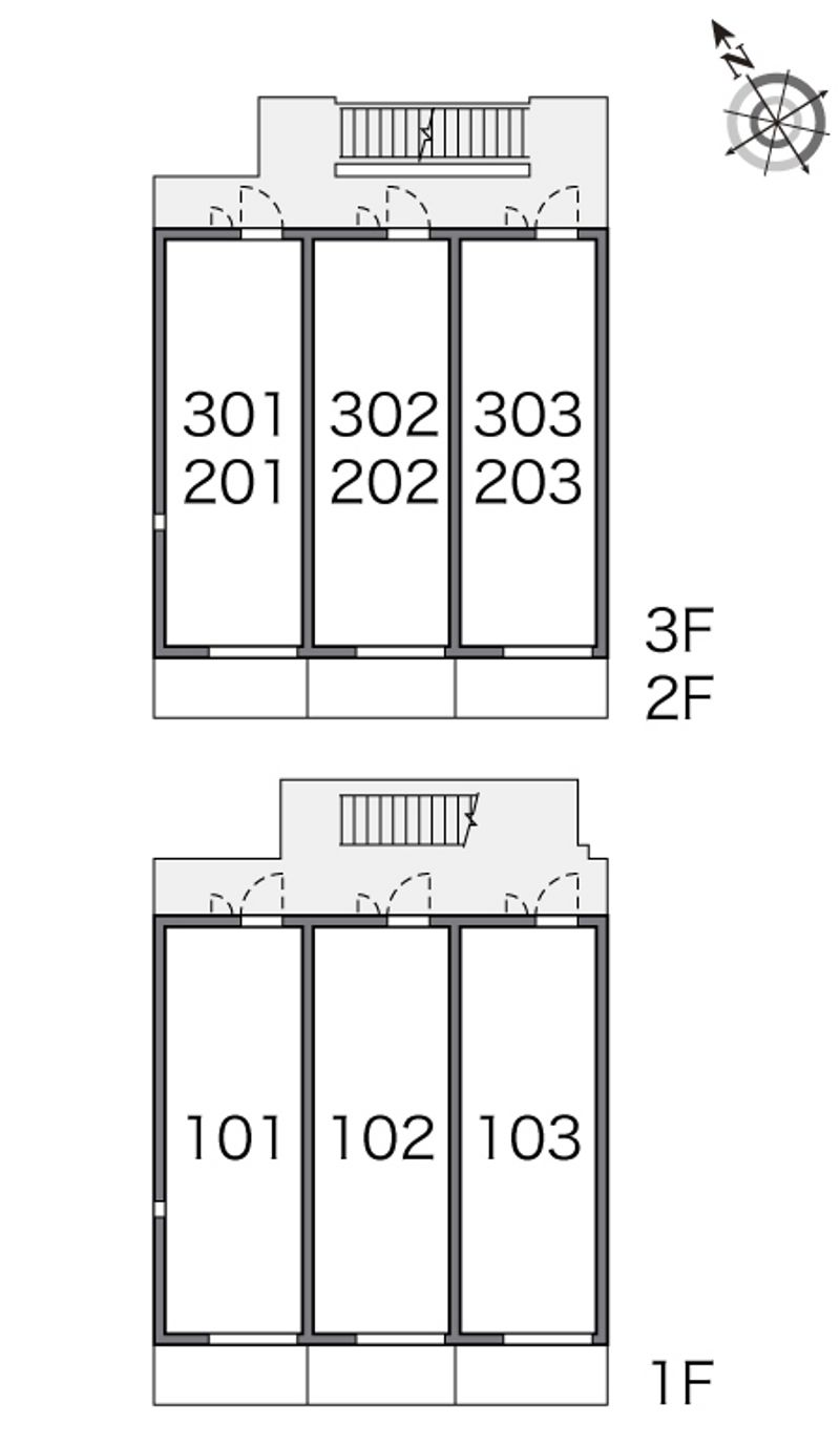 レオネクストシーエスハイムⅢ 間取り配置図