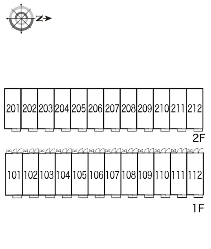 レオパレスマユリカⅢ 間取配置図