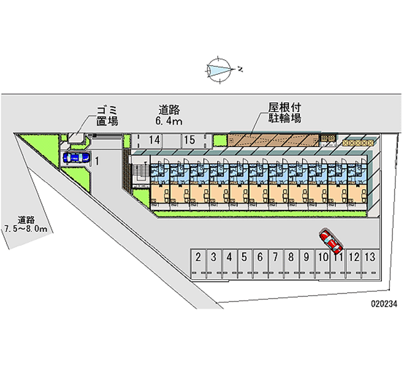 レオパレスパークヒルアオキ 月極駐車場