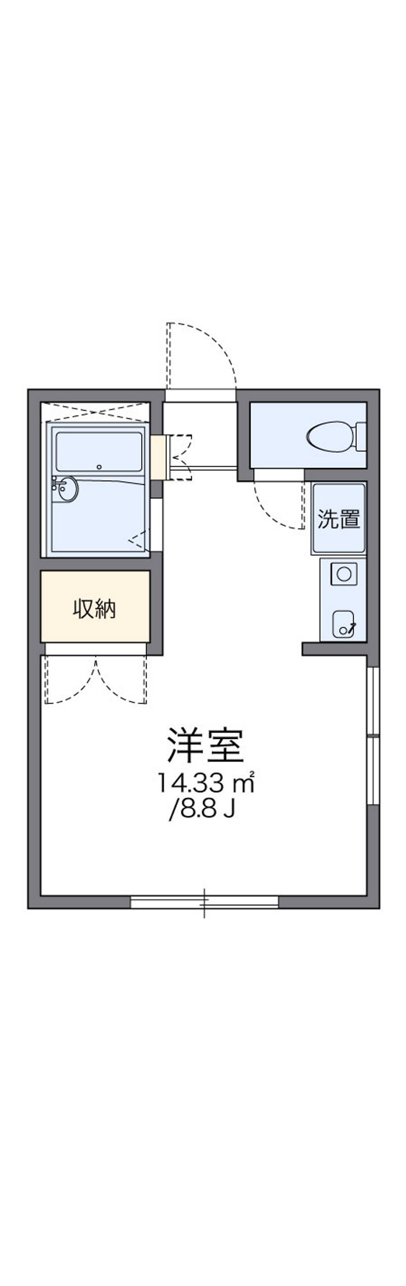 レオパレスシャルム 間取図
