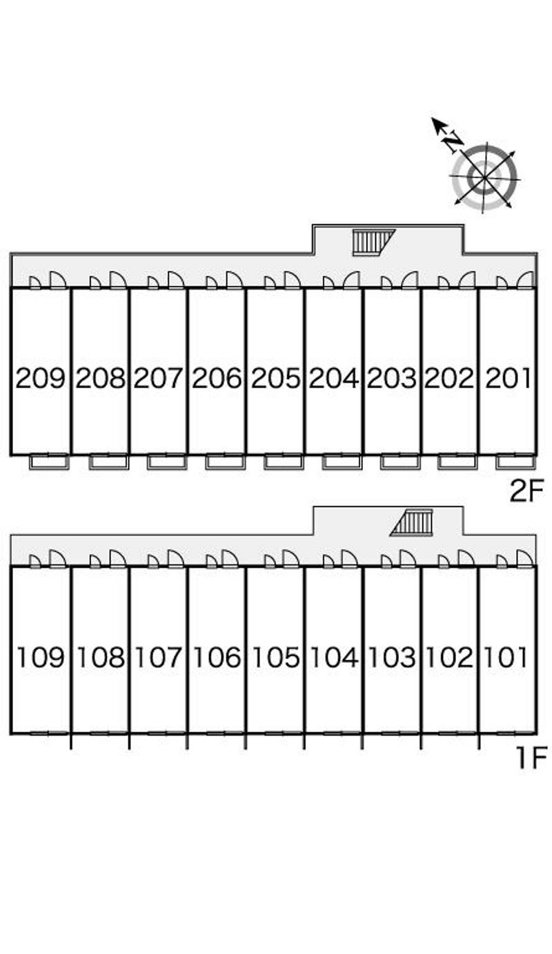 レオパレスフクチ 間取配置図