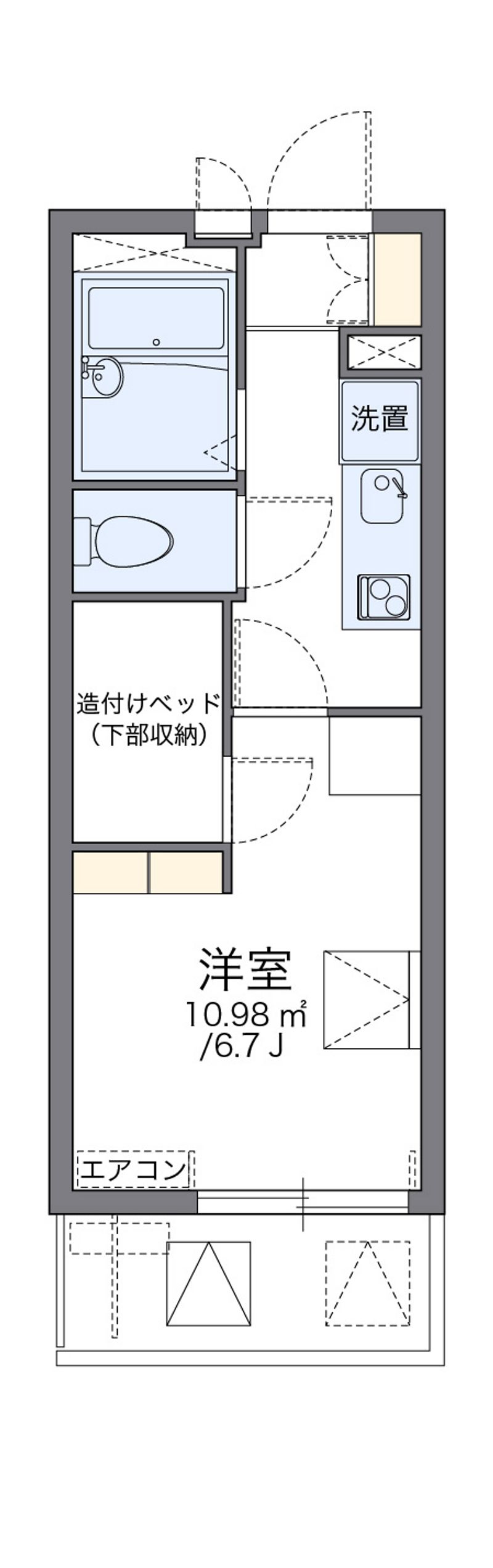 レオパレスプリオール東山Ⅲ 間取り