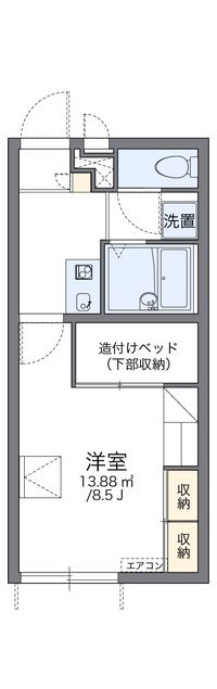 レオパレスヴィラ南田附Ⅰ 間取り図