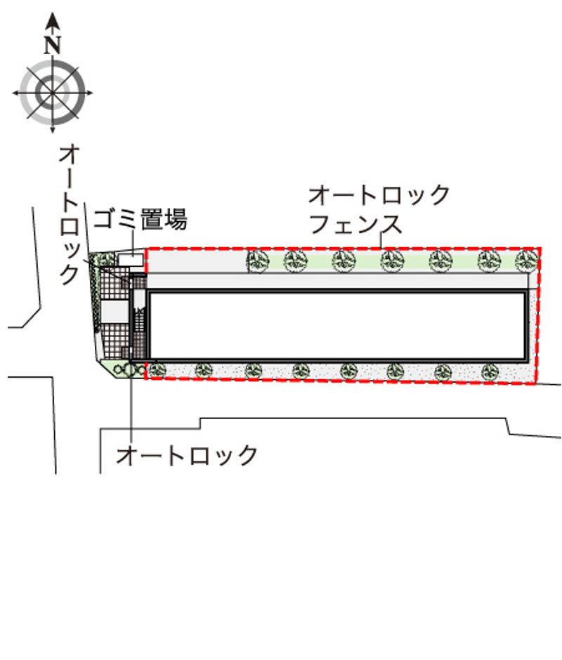 レオパレス小日向 配置図
