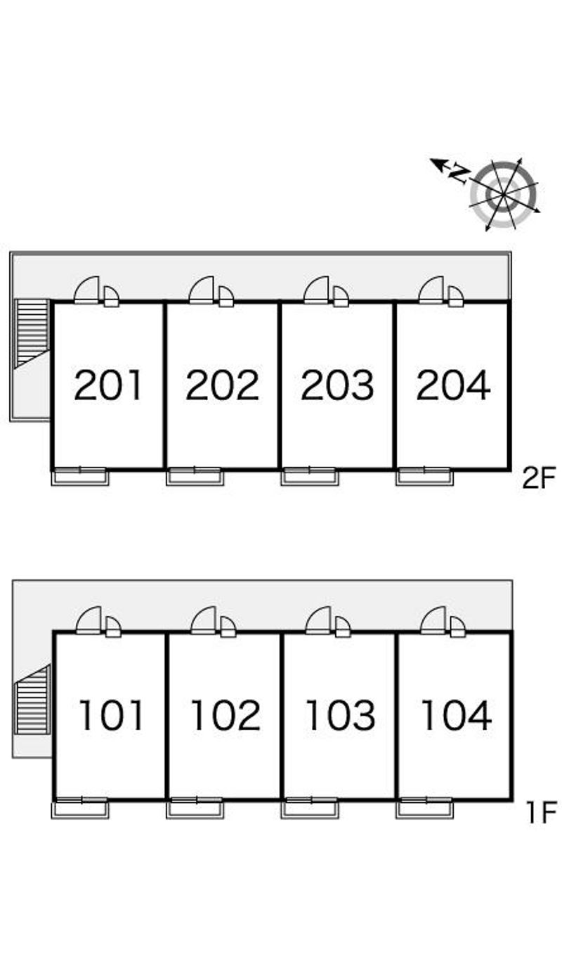 レオパレスＩＷＡＩ 間取り配置図