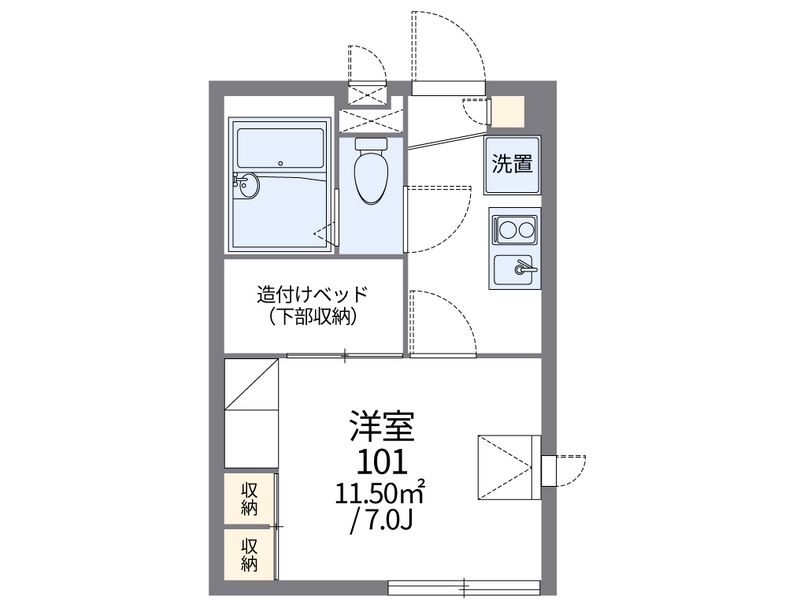 レオパレスＭｏｎｓｔｅｒａ 間取図
