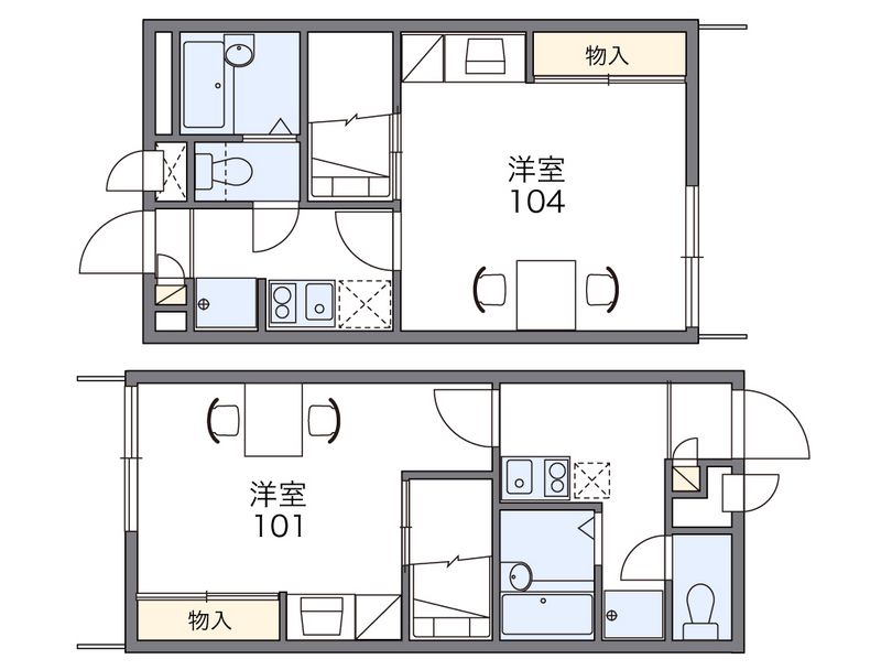 レオパレスセジュール 間取図