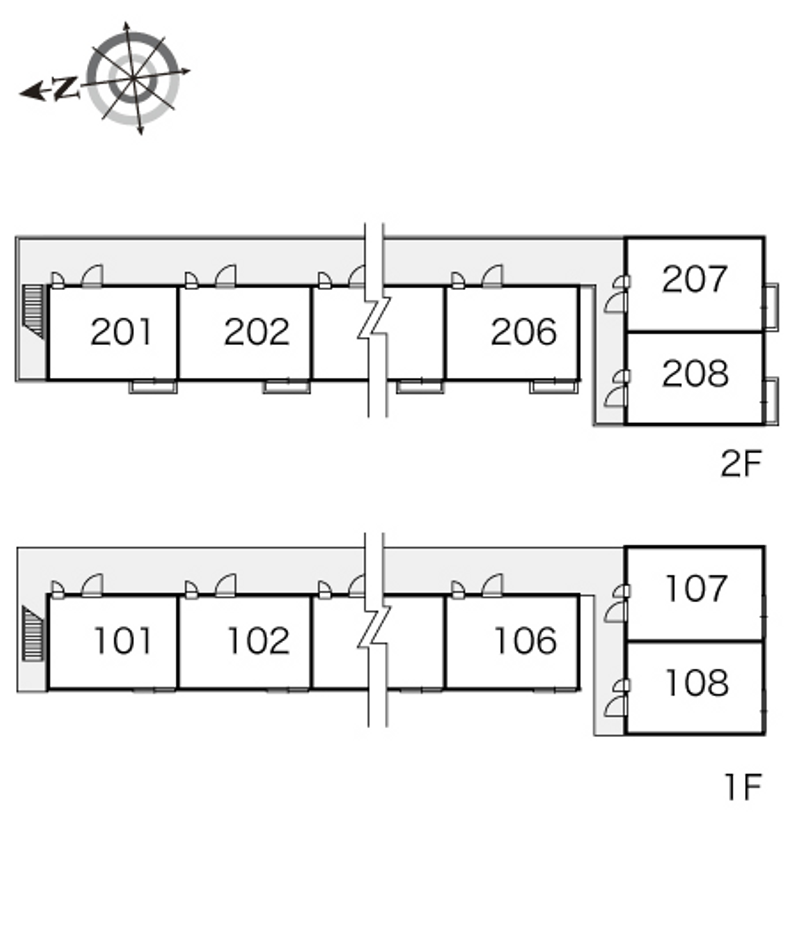 レオパレスソフィア高槻 間取り配置図