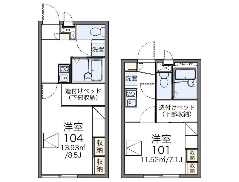 レオパレスコスモ 間取図