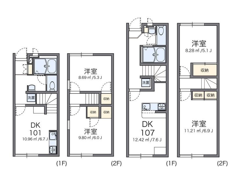 レオパレスアリオール沼田Ⅱ 間取図