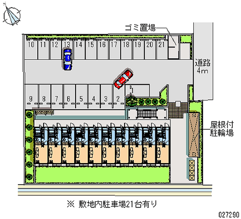 レオパレスグランドパレス春日部 月極駐車場