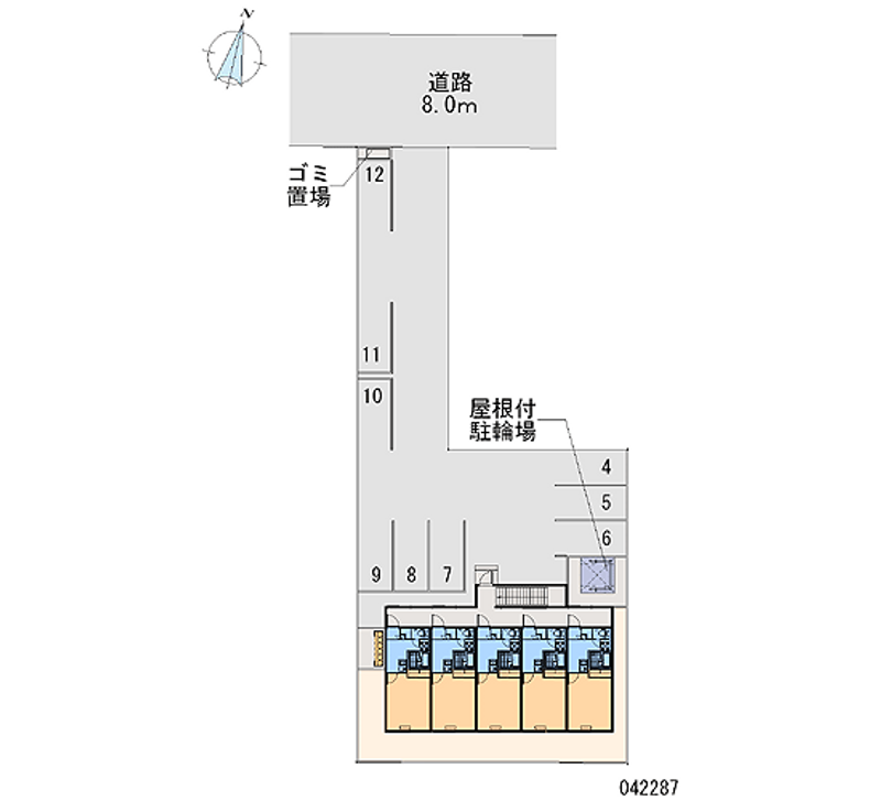 レオパレスフォルテックⅠ 月極駐車場