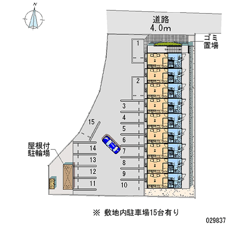 レオパレスエクセル　ケンⅡ 月極駐車場