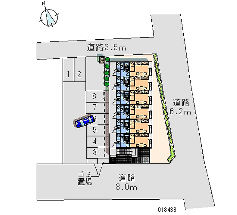 レオパレス沙羅 月極駐車場