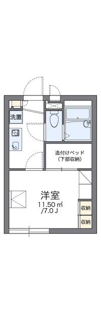 レオパレス大倉山メルベーユⅠ 間取り図