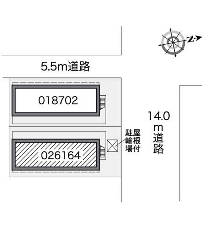 レオパレスエトワール栄町Ⅱ 配置図