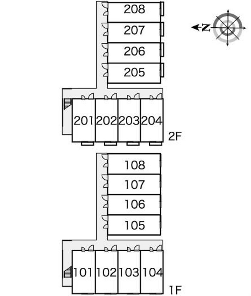 レオパレス響 間取配置図
