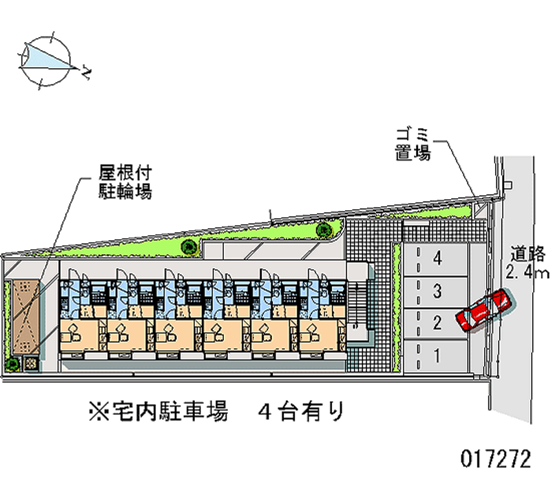 レオパレス長尾元町 区画図