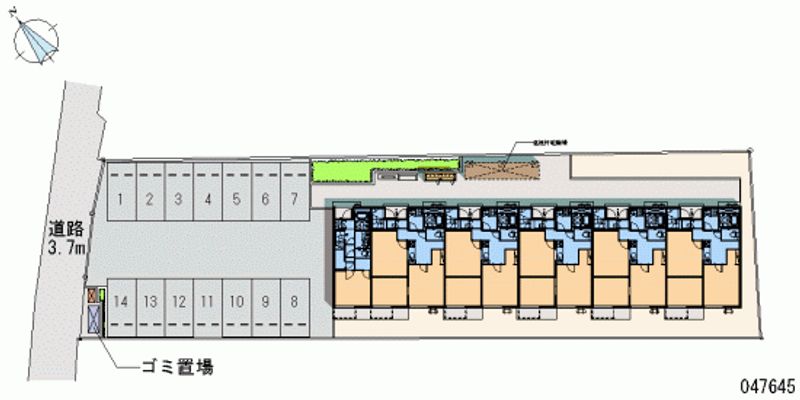 47645月租停車場