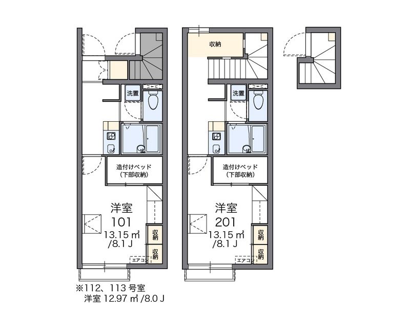 レオパレスローズ 間取図