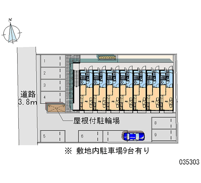 レオパレスロアール 月極駐車場