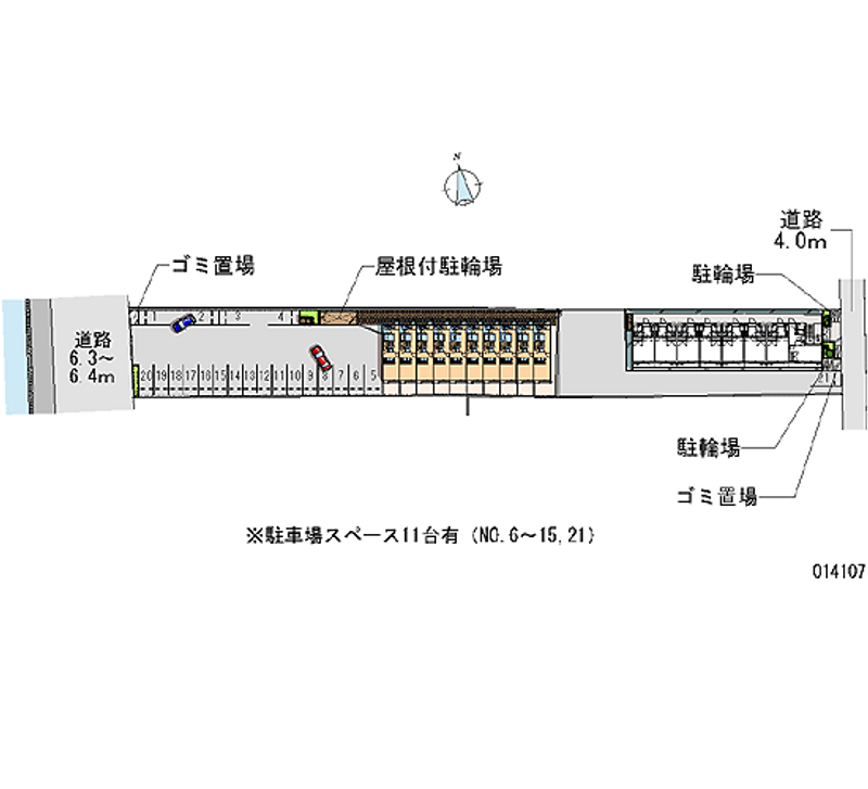 レオパレス浪漫２０００ 区画図