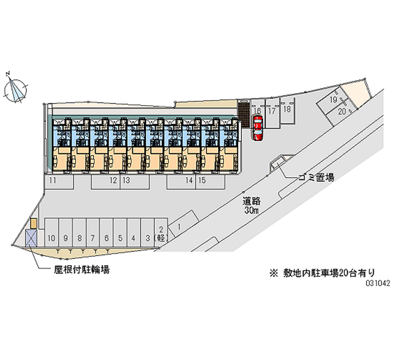 レオパレスＯＣＴ２ 月極駐車場