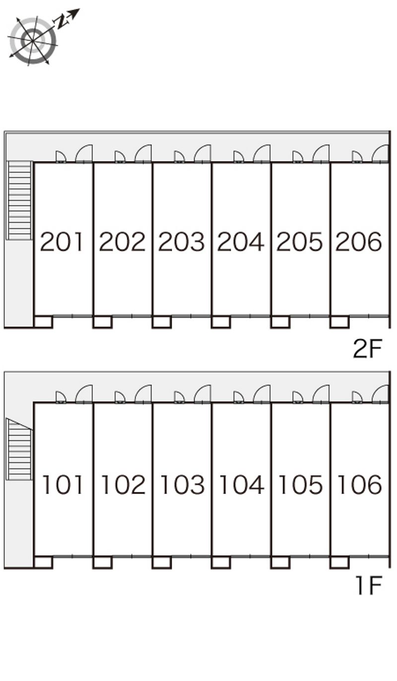 レオパレスルミエール 間取配置図
