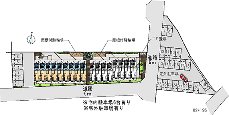 レオパレス昴５５５Ｃ 月極駐車場