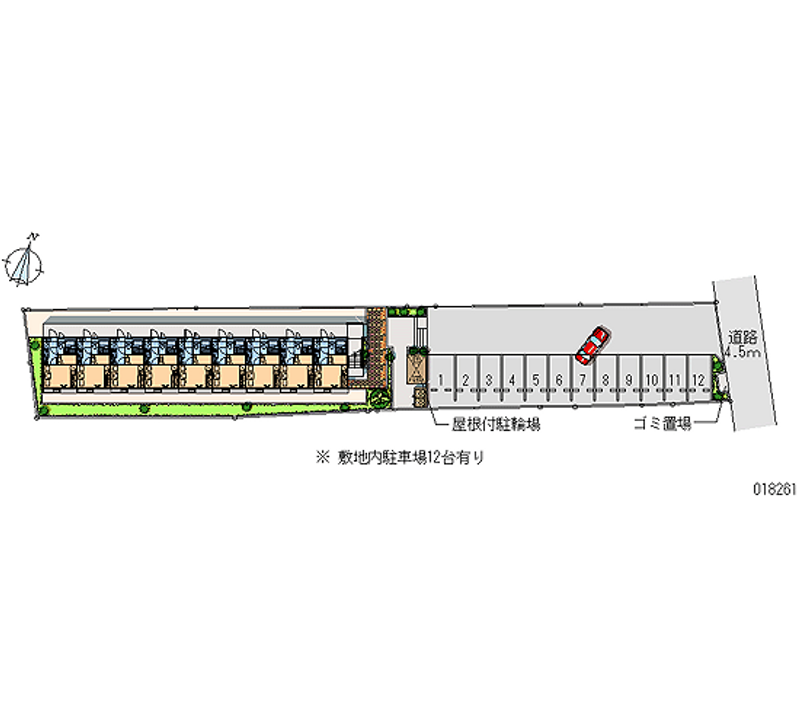 18261 bãi đậu xe hàng tháng