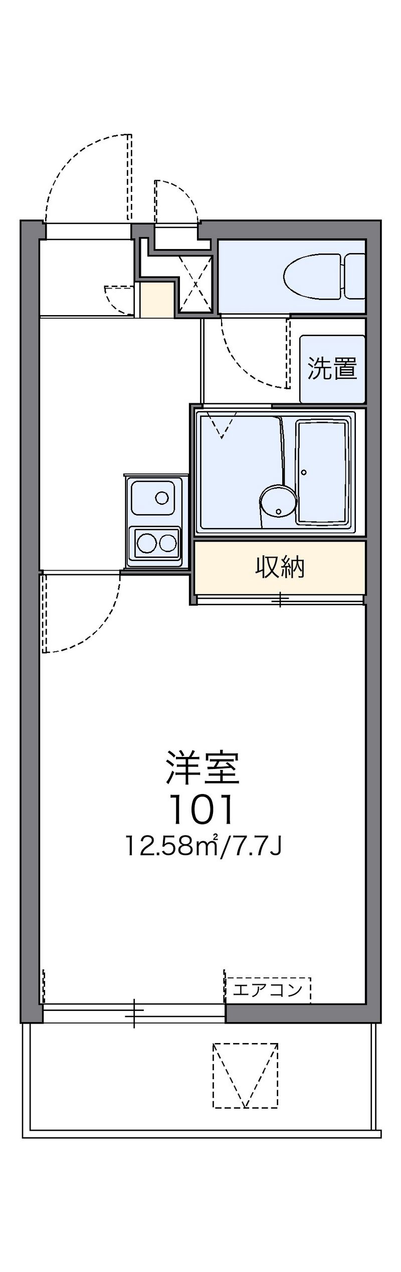 レオパレスＹＡＭＡＺＡＫＩ 間取図