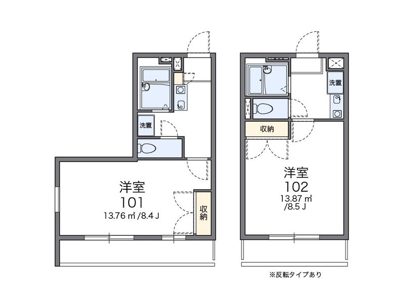 レオパレスサンリッチつくばⅡ 間取図
