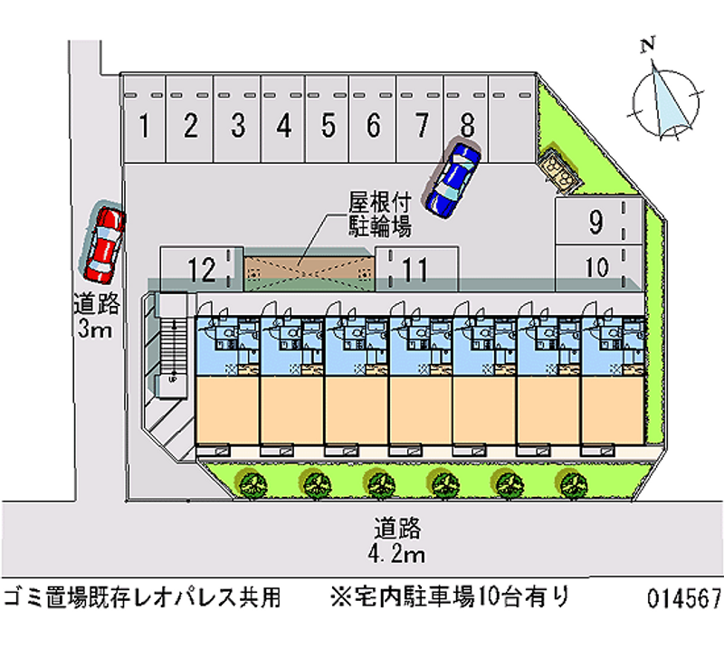 14567 Monthly parking lot