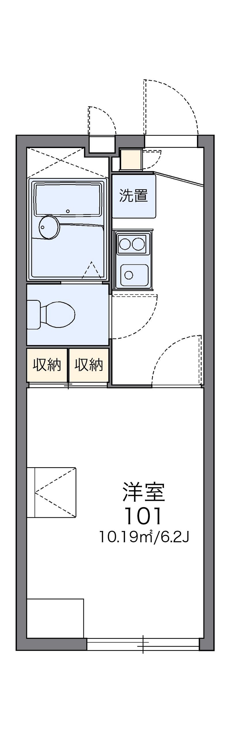 レオパレス上台 間取図