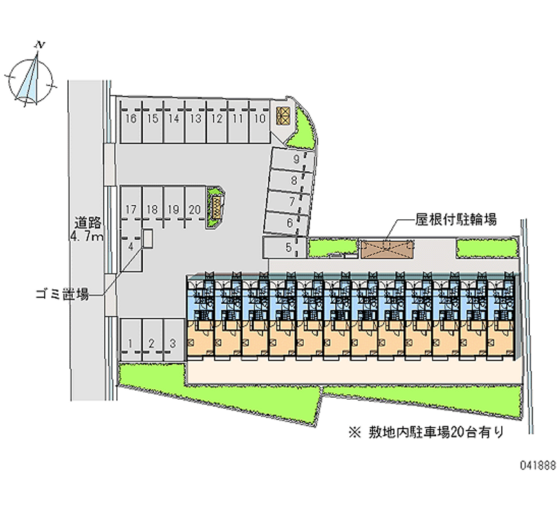 レオネクストフラワー 月極駐車場