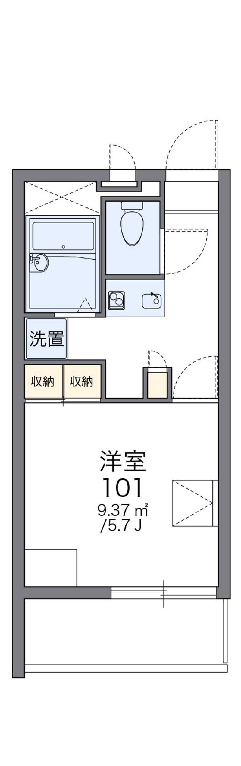 レオパレスアルミックⅡ 間取図