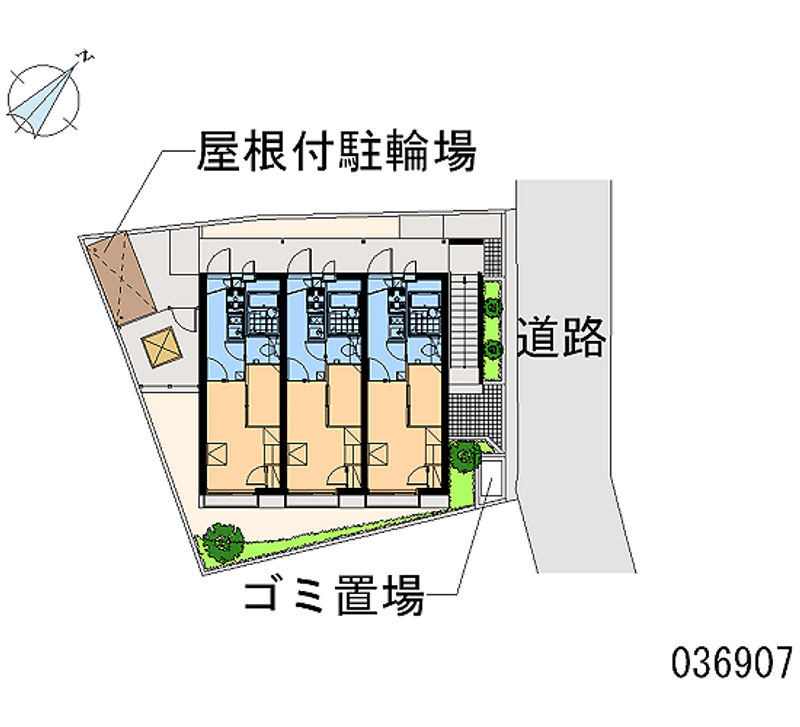 レオパレス里ノ前 区画図
